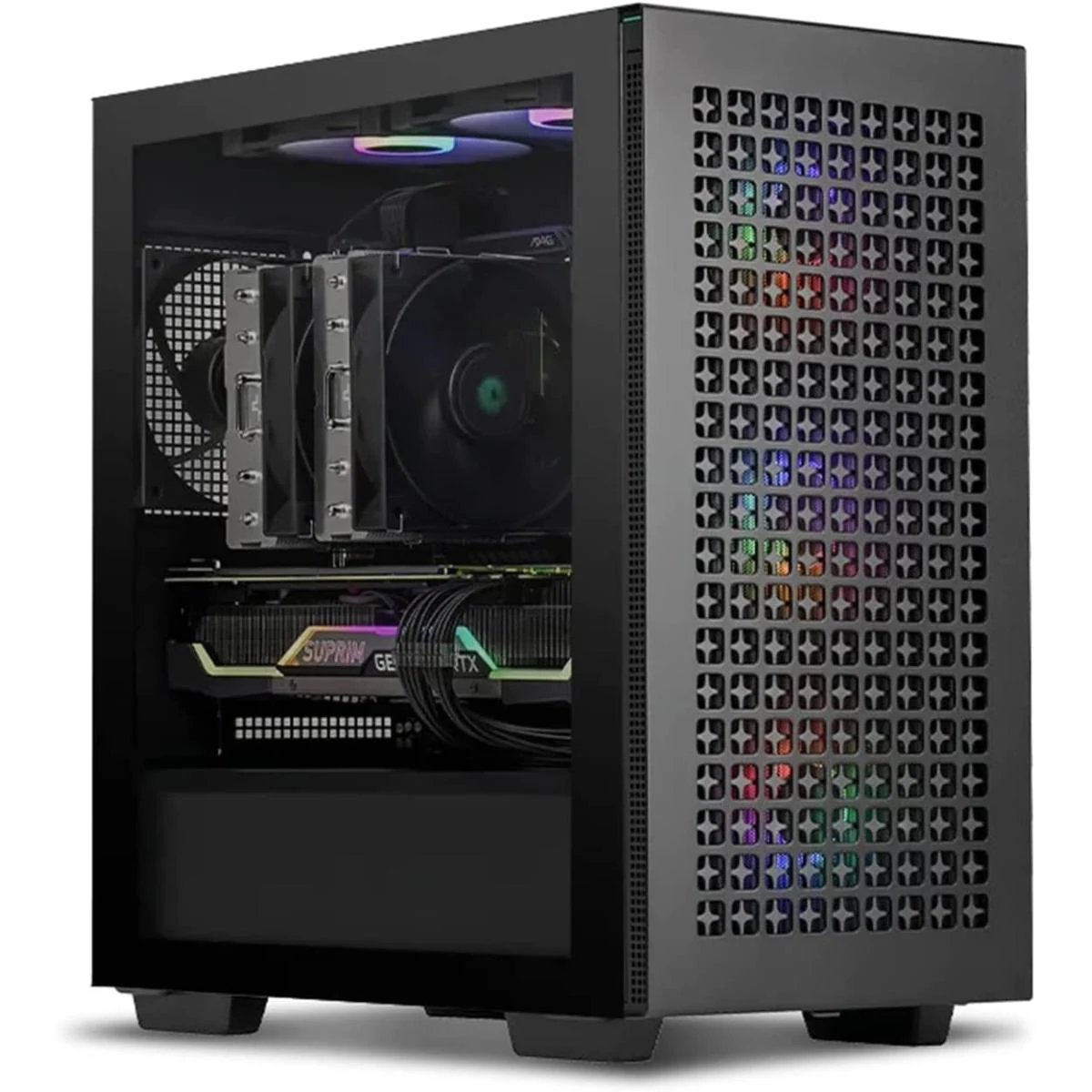 Vỏ Case PC DeepCool CH370 Black - M-ATX - Đen - NEW