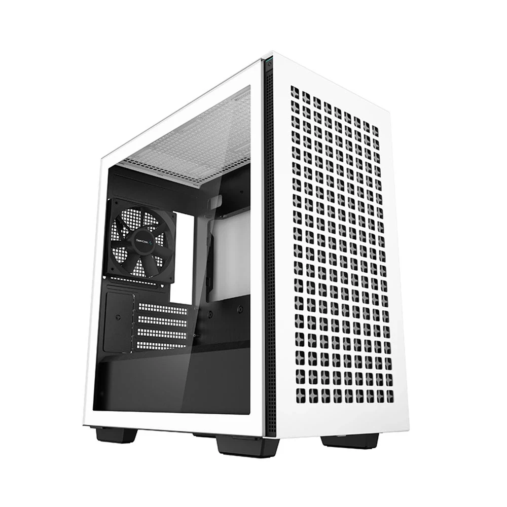 Vỏ Case PC DeepCool CH370 White - M-ATX - Trắng - NEW