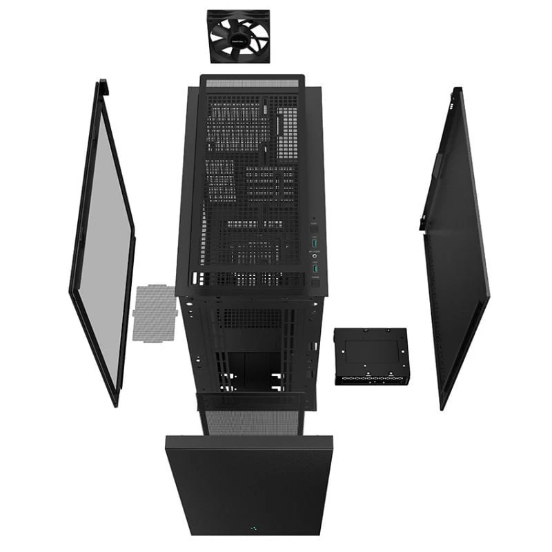 Vỏ Case PC DeepCool CH510 Black - ATX - Đen - NEW