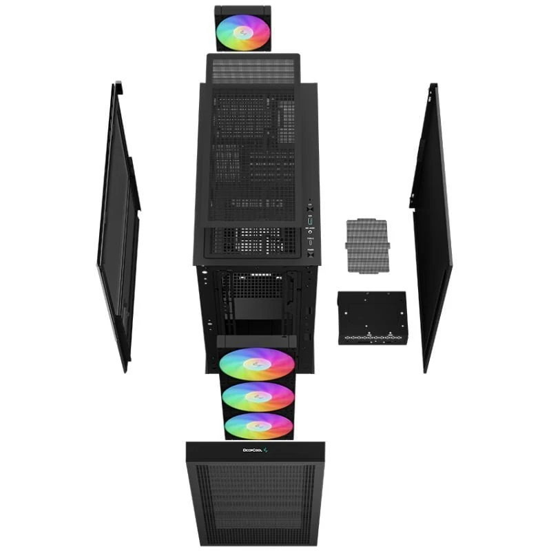Vỏ Case PC DeepCool CH560 Digital Black - ATX - Đen - NEW