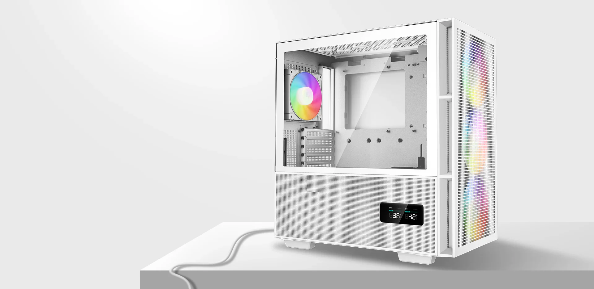 Vỏ Case PC DeepCool CH560 Digital White - ATX - Trắng - NEW