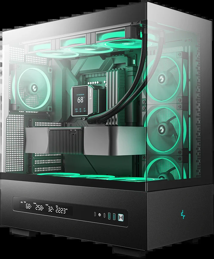 Vỏ Case PC DeepCool CH690 Digital Black - ATX - Đen - NEW