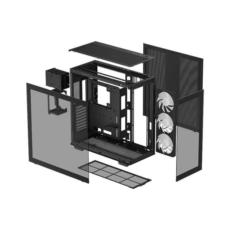 Vỏ Case PC DeepCool CH780 Black - E-ATX - Đen - NEW