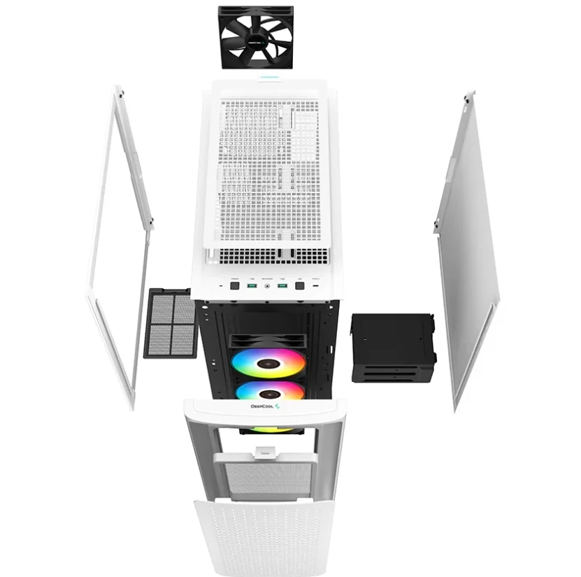 Vỏ Case PC DeepCool CK560 White - ATX - Trắng - NEW