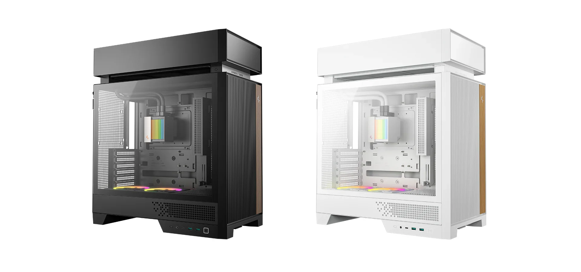 Vỏ Case PC DeepCool CL660 White - ATX - Trắng - NEW