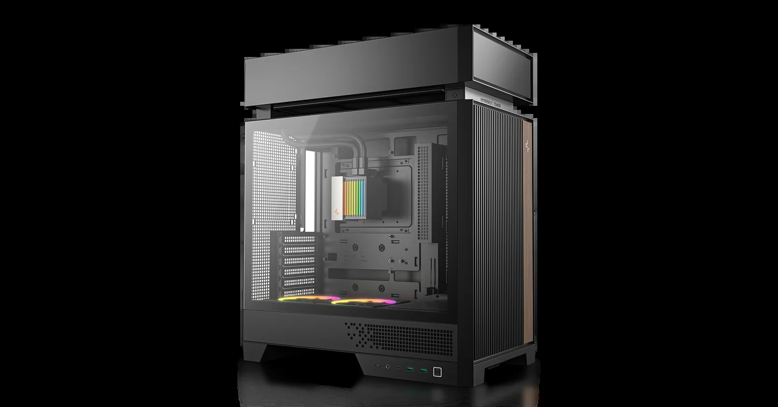 Vỏ Case PC DeepCool CL6600 Black - ATX - Đen - NEW