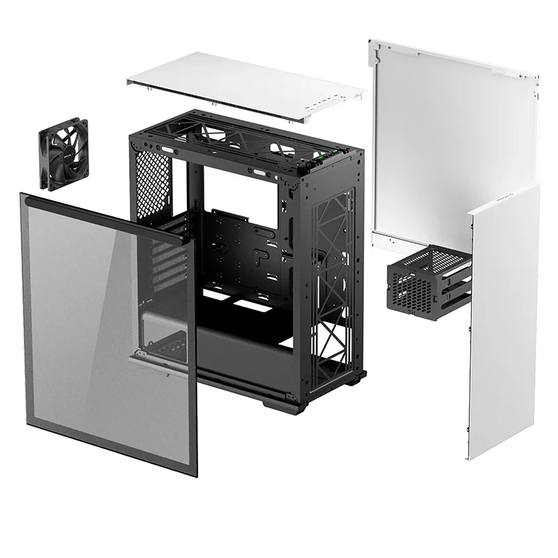 Vỏ Case PC DeepCool MACUBE 310 White - ATX - Trắng - NEW