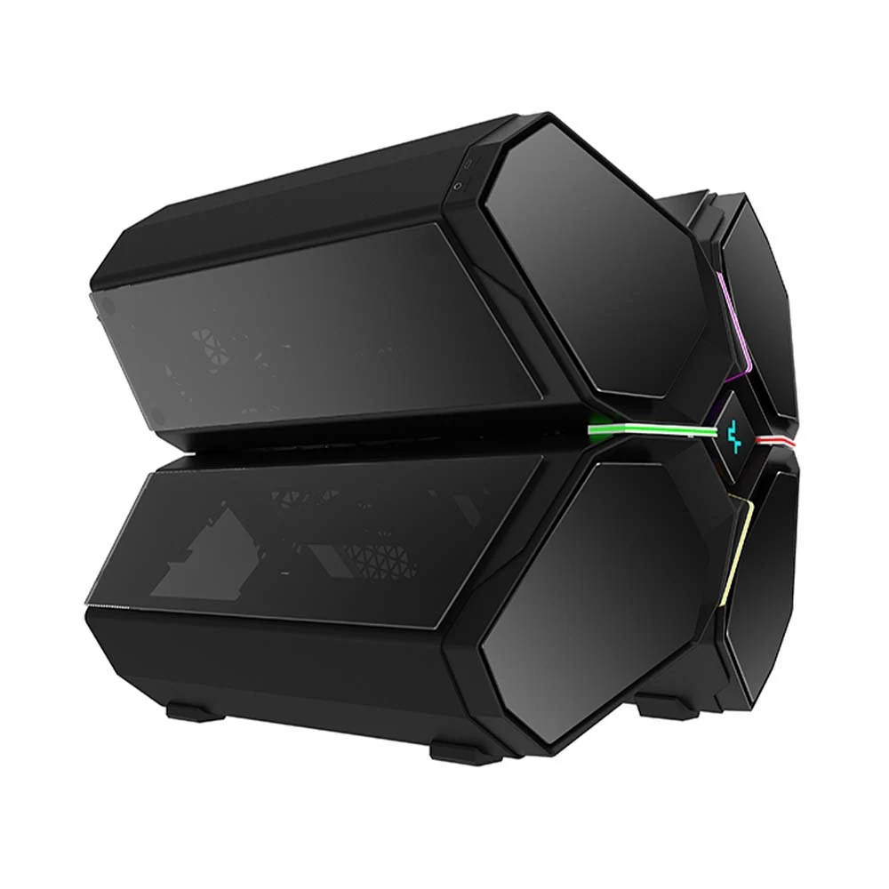 Vỏ Case PC DeepCool QUADSTELLAR Infinity Black - E-ATX - Đen - NEW
