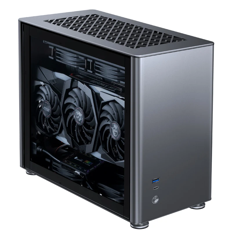 Vỏ Case PC Jonsbo A4 Black - Mini-ITX - Đen - NEW