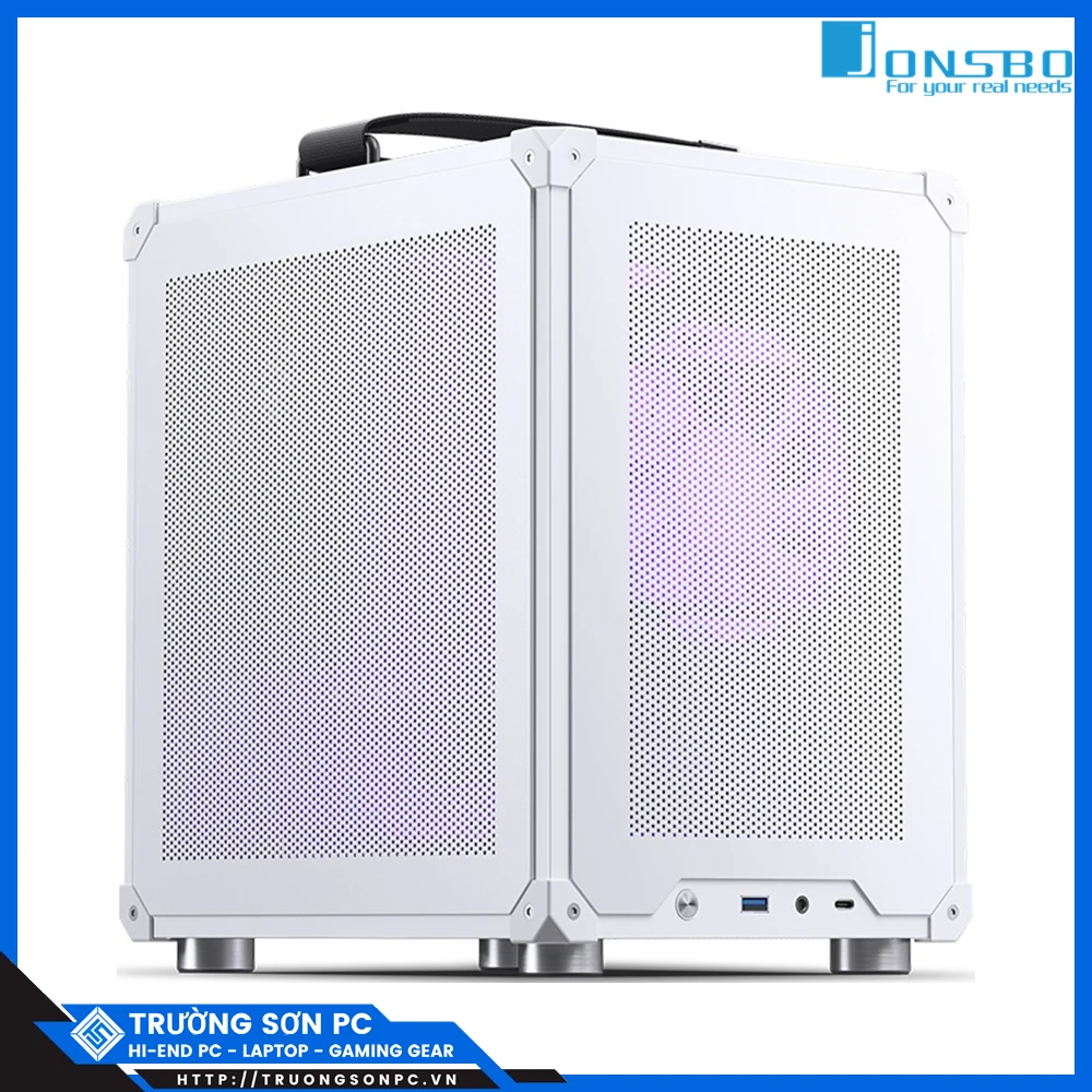 Vỏ Case PC Jonsbo C6 Handle White - M-ATX - Trắng - NEW
