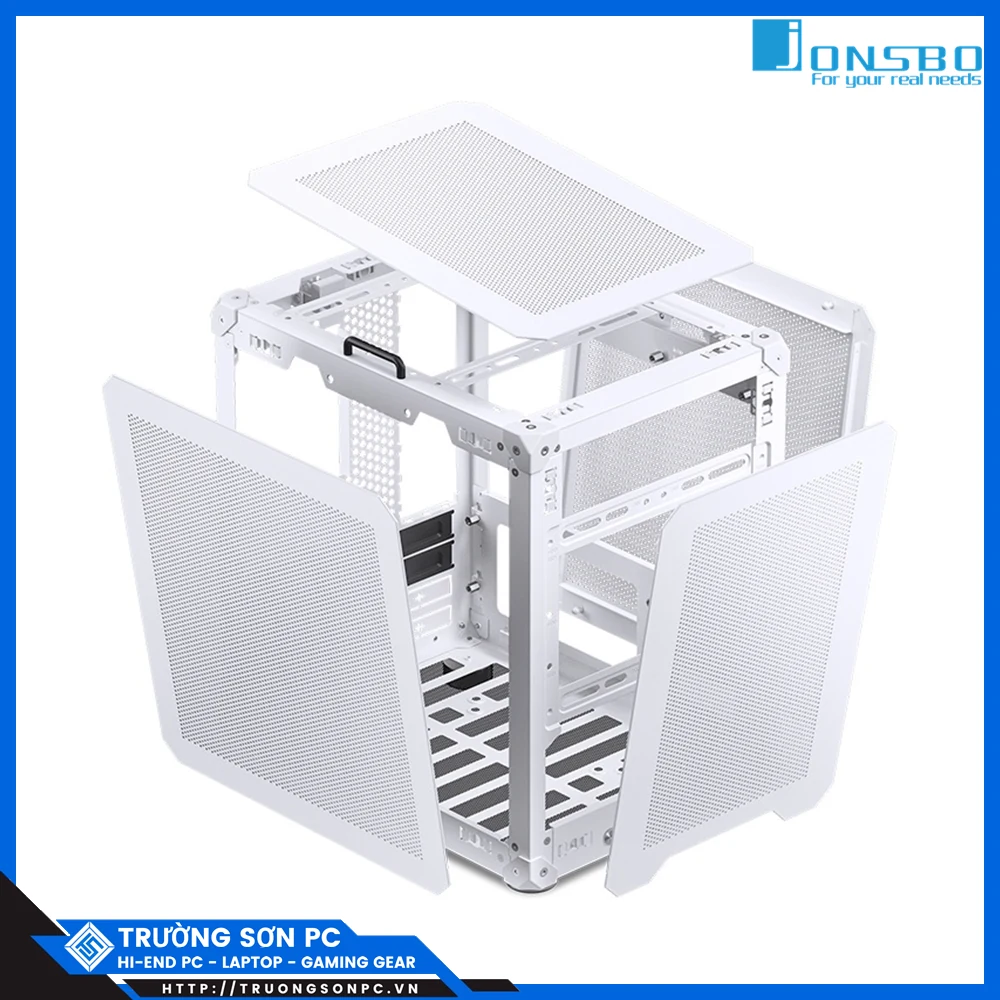 Vỏ Case PC Jonsbo C6 Handle White - M-ATX - Trắng - NEW