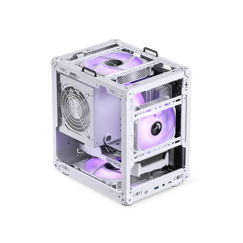 Vỏ Case PC Jonsbo C6 Handle White - M-ATX - Trắng - NEW