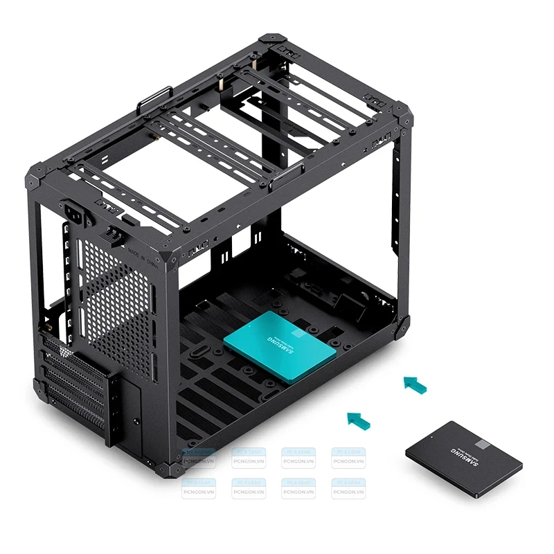 Vỏ Case PC Jonsbo C6-ITX Black - Mini-ITX - Đen - NEW
