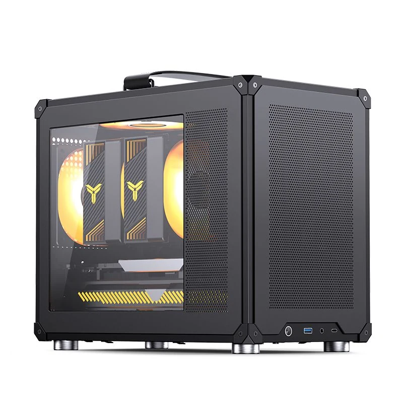 Vỏ Case PC Jonsbo C6 MAX Black - M-ATX - Đen - NEW