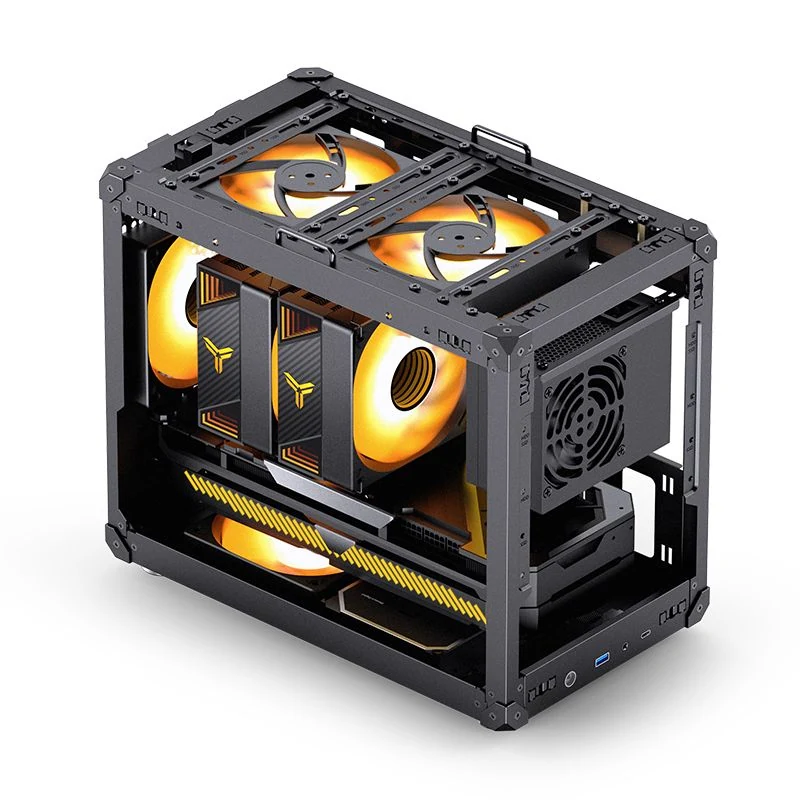 Vỏ Case PC Jonsbo C6 MAX Black - M-ATX - Đen - NEW