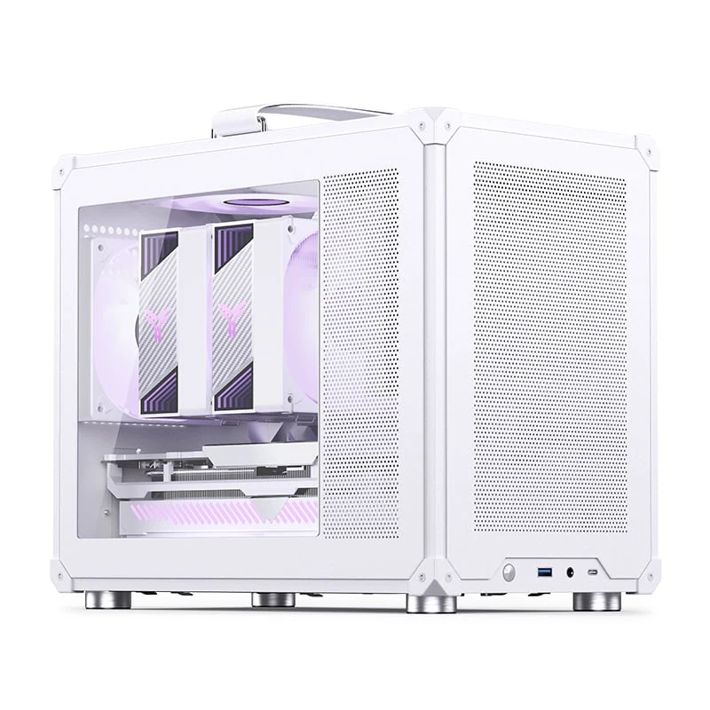 Vỏ Case PC Jonsbo C6 MAX White - M-ATX - Trắng - NEW