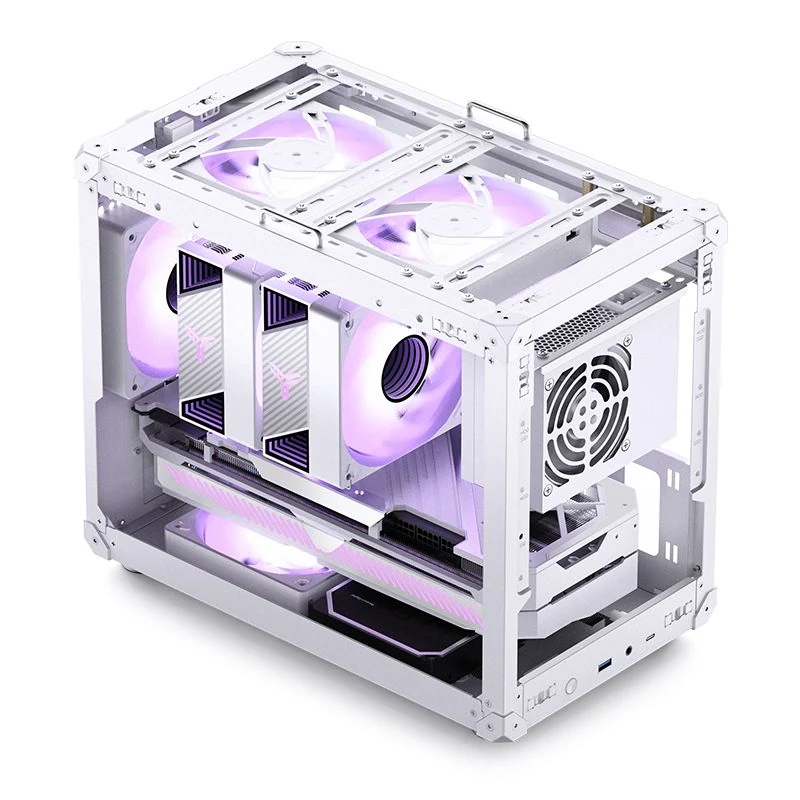 Vỏ Case PC Jonsbo C6 MAX White - M-ATX - Trắng - NEW
