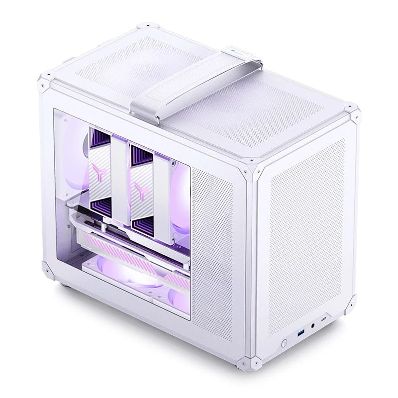 Vỏ Case PC Jonsbo C6 MAX White - M-ATX - Trắng - NEW