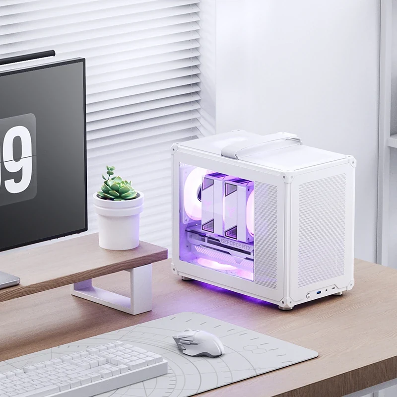 Vỏ Case PC Jonsbo C6 MAX White - M-ATX - Trắng - NEW