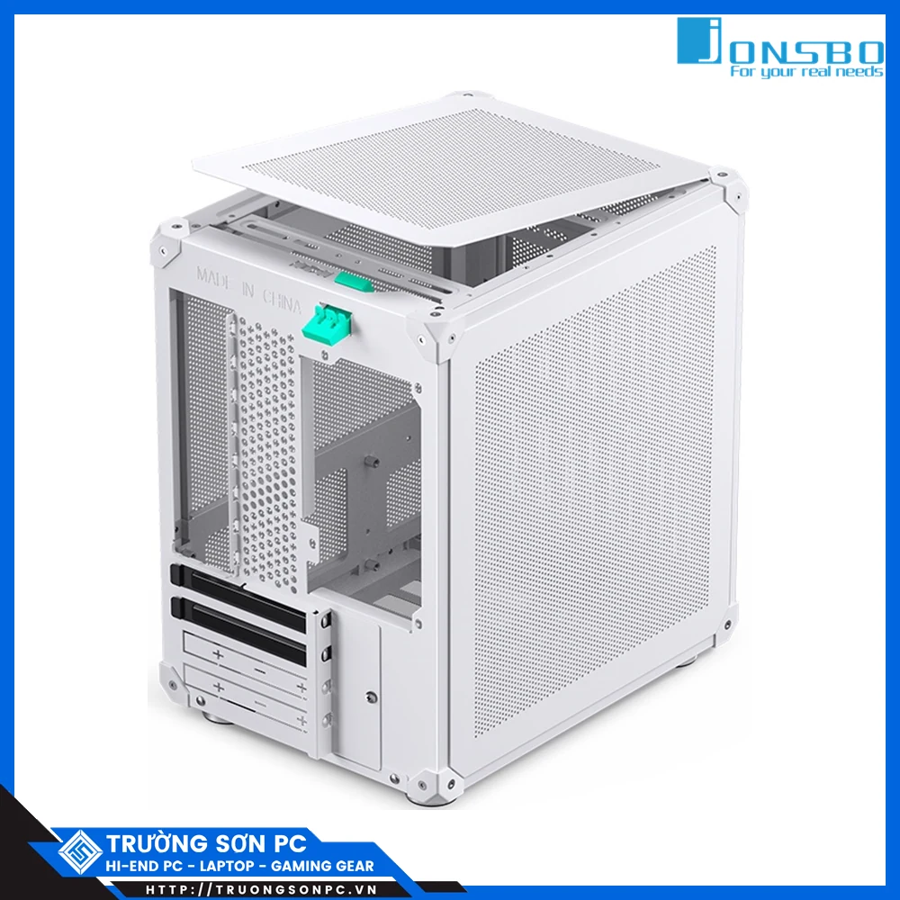 Vỏ Case PC Jonsbo C6 White - M-ATX - Trắng - NEW