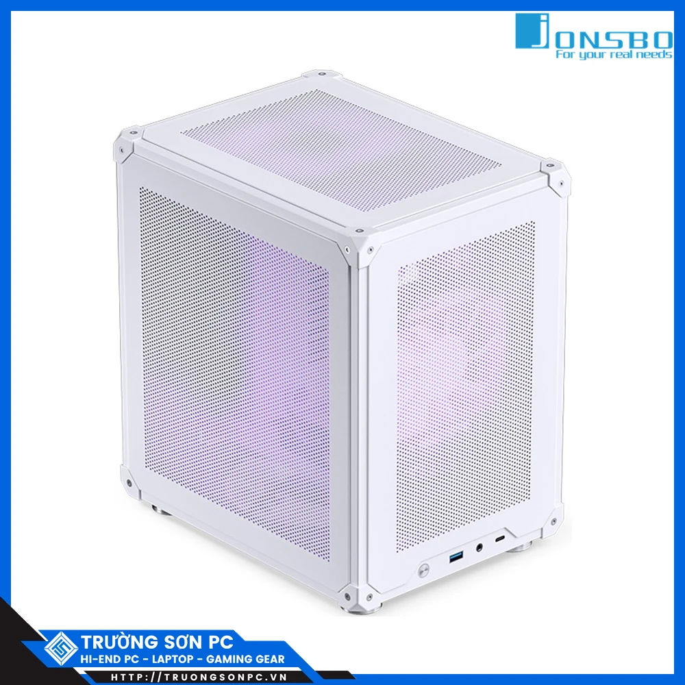 Vỏ Case PC Jonsbo C6 White - M-ATX - Trắng - NEW