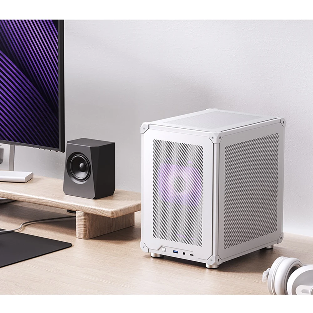 Vỏ Case PC Jonsbo C6 White - M-ATX - Trắng - NEW