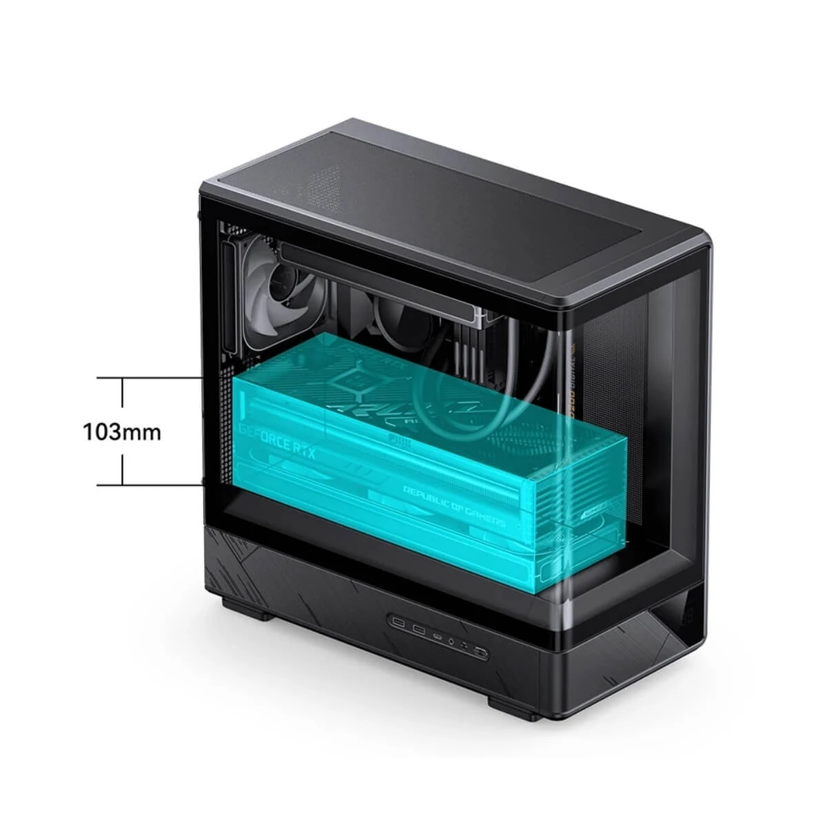 Vỏ Case PC Jonsbo D200 Black - ATX - Đen - NEW