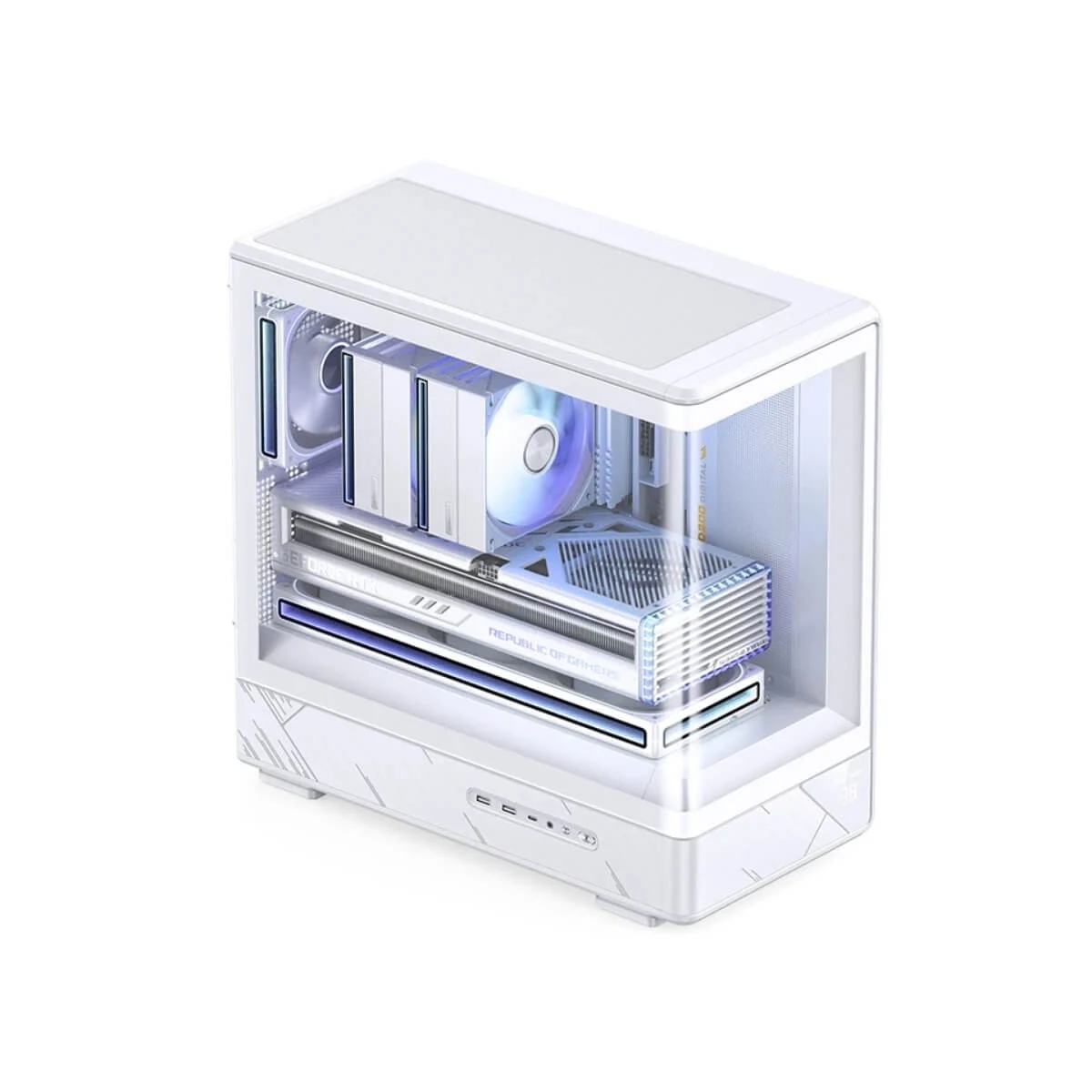 Vỏ Case PC Jonsbo D200 White - ATX - Trắng - NEW