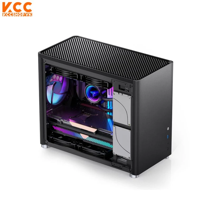 Vỏ Case PC Jonsbo D30 Black - M-ATX - Đen - NEW