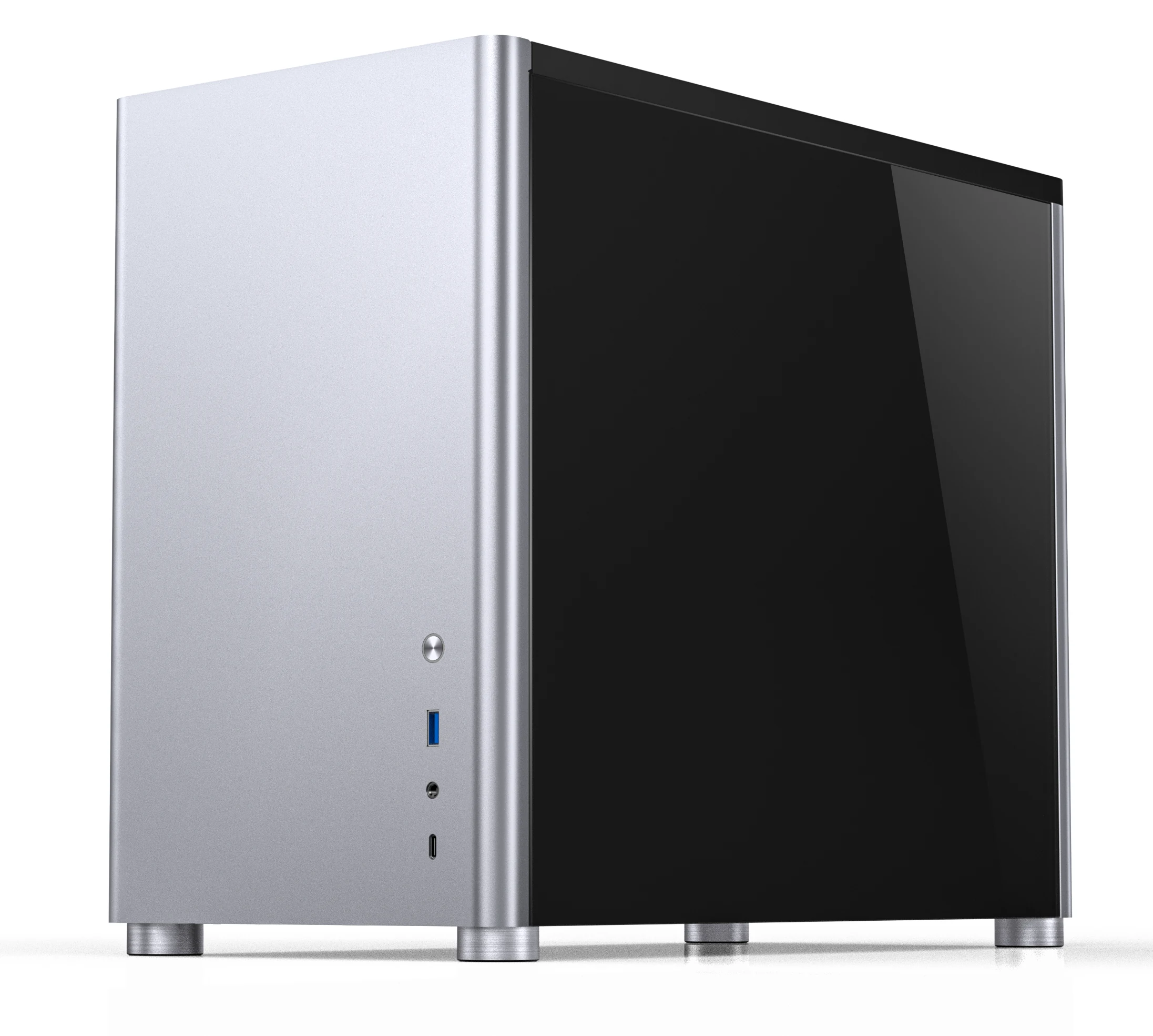 Vỏ Case PC Jonsbo D30 Silver - M-ATX - Bạc - NEW