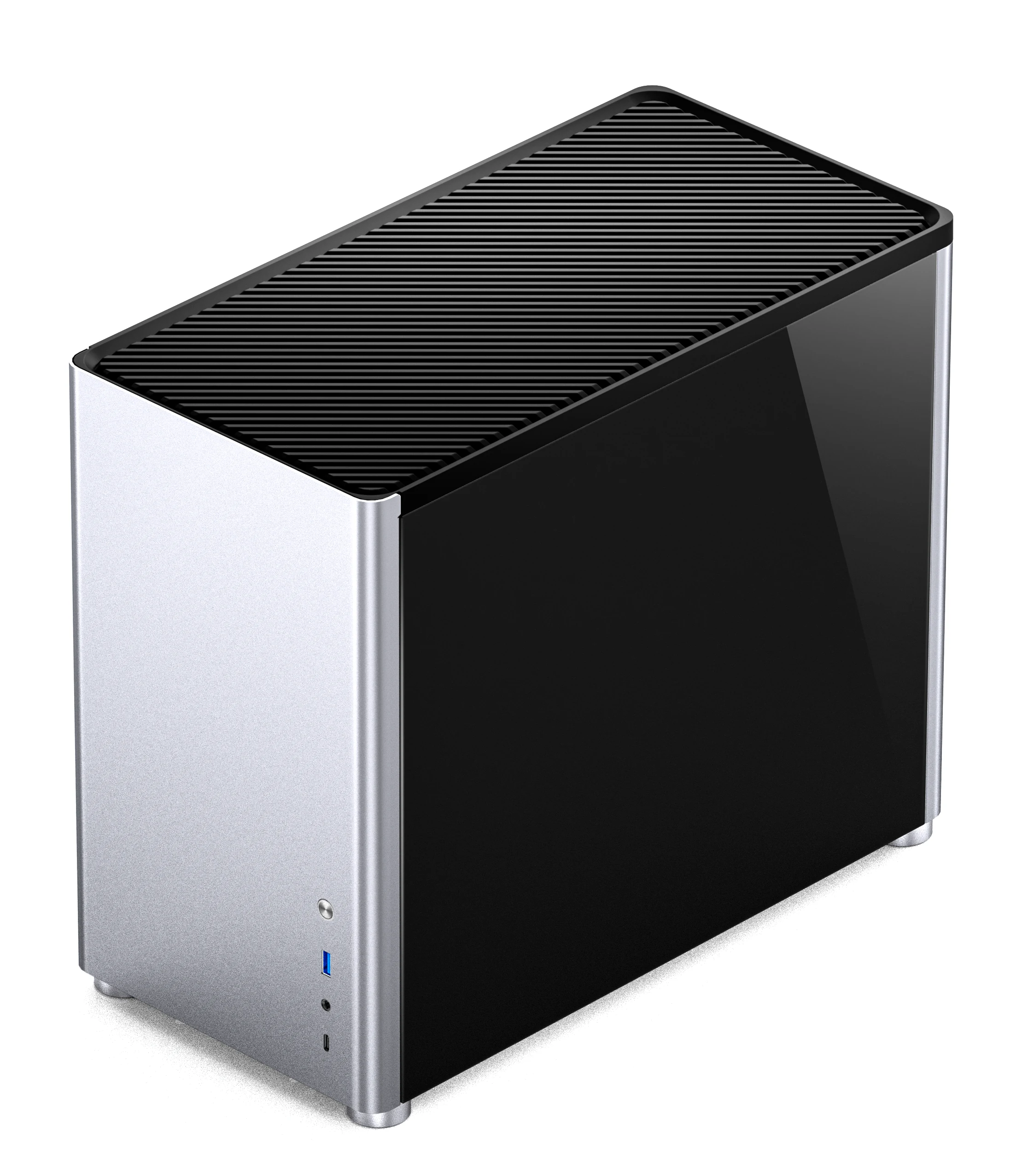 Vỏ Case PC Jonsbo D30 Silver - M-ATX - Bạc - NEW