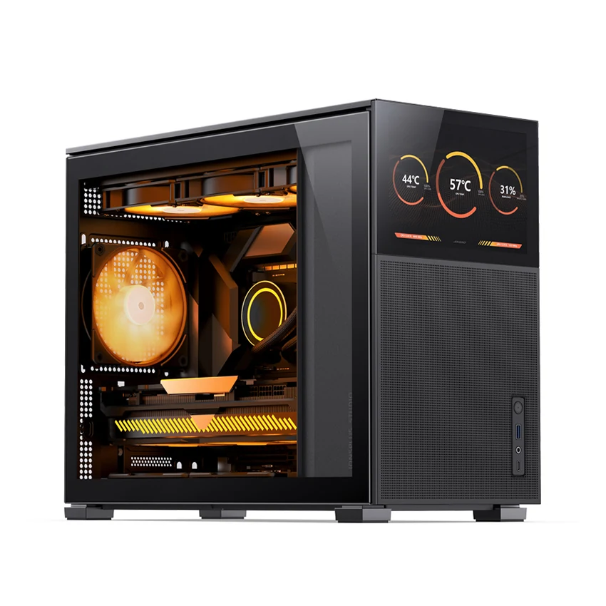 Vỏ Case PC Jonsbo D31 MESH Screen Black - M-ATX - Đen - NEW
