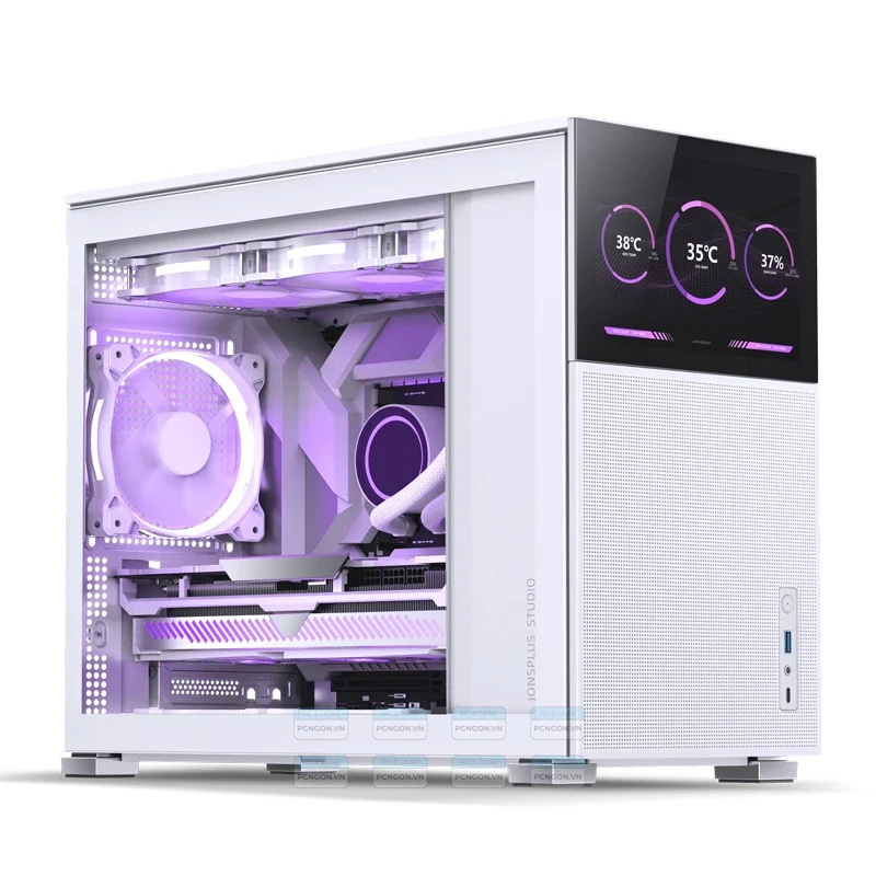 Vỏ Case PC Jonsbo D31 MESH Screen White - M-ATX - Trắng - NEW