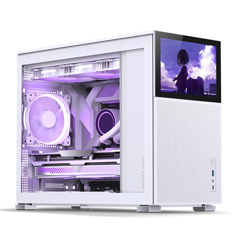 Vỏ Case PC Jonsbo D31 MESH Screen White - M-ATX - Trắng - NEW