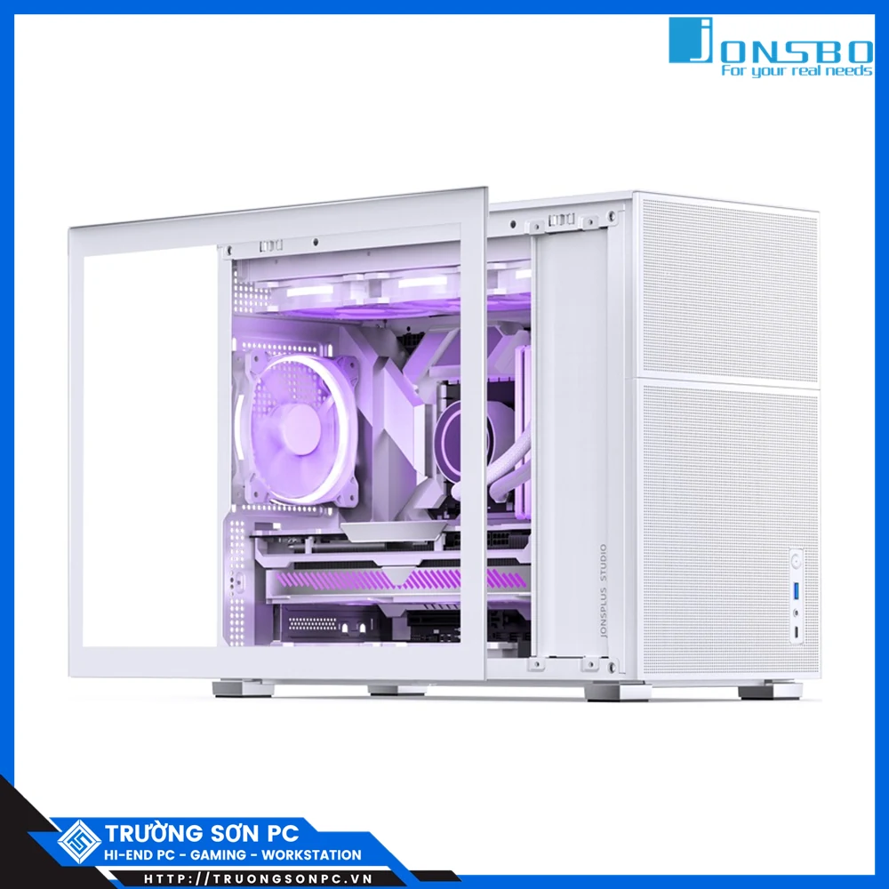 Vỏ Case PC Jonsbo D31 MESH White - M-ATX - Trắng - NEW
