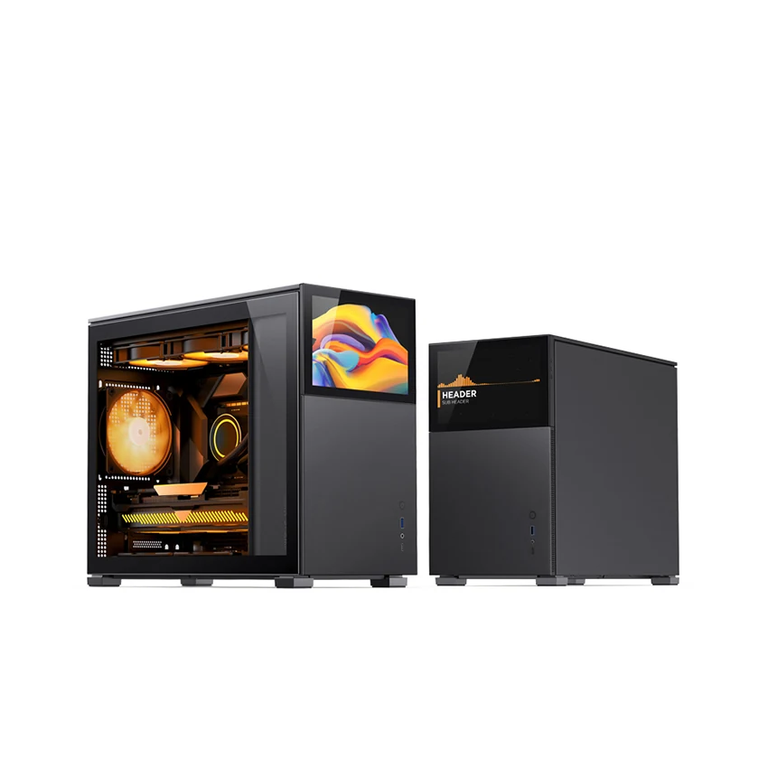 Vỏ Case PC Jonsbo D31 STD Screen Black - M-ATX - Đen - NEW