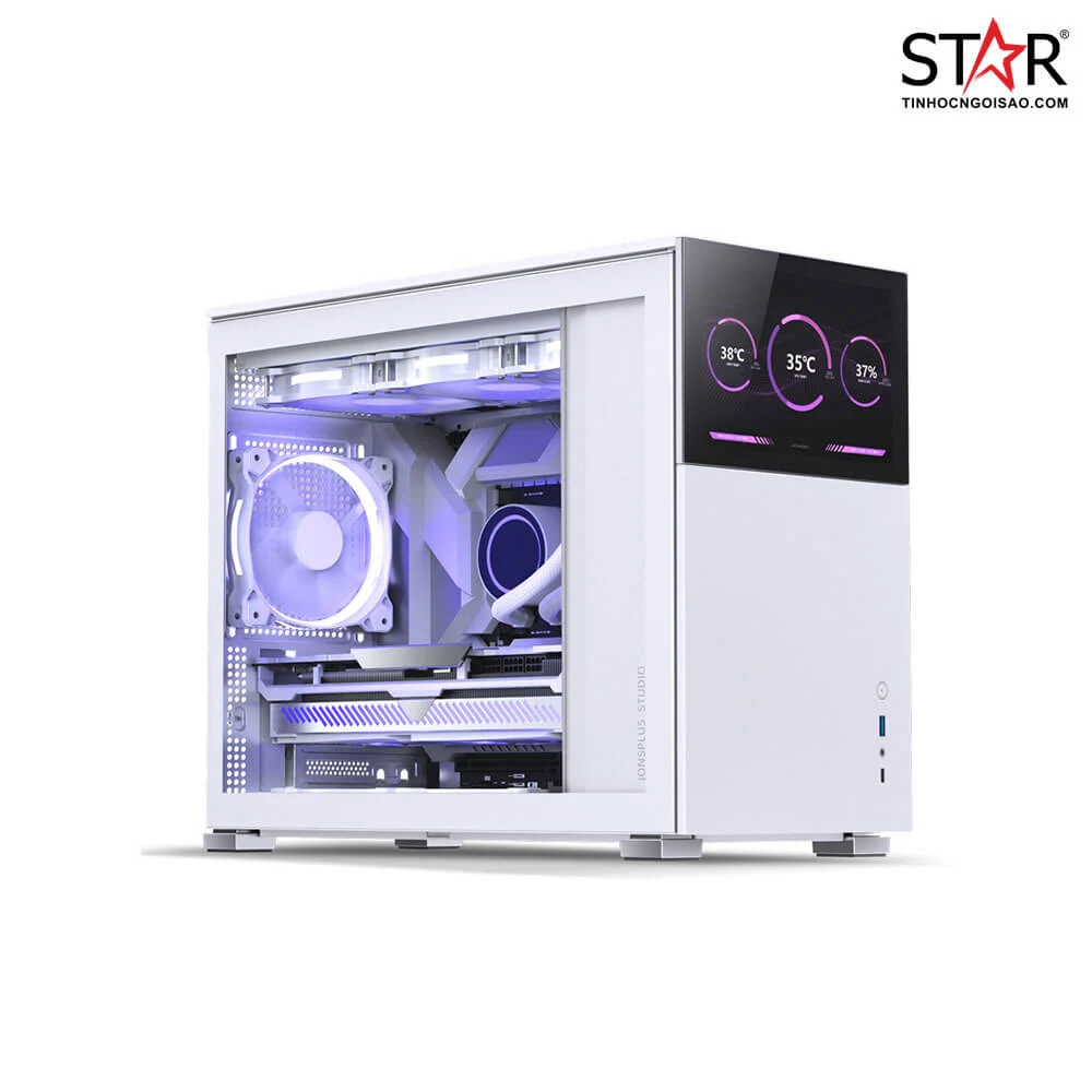 Vỏ Case PC Jonsbo D31 STD Screen White - M-ATX - Trắng - NEW
