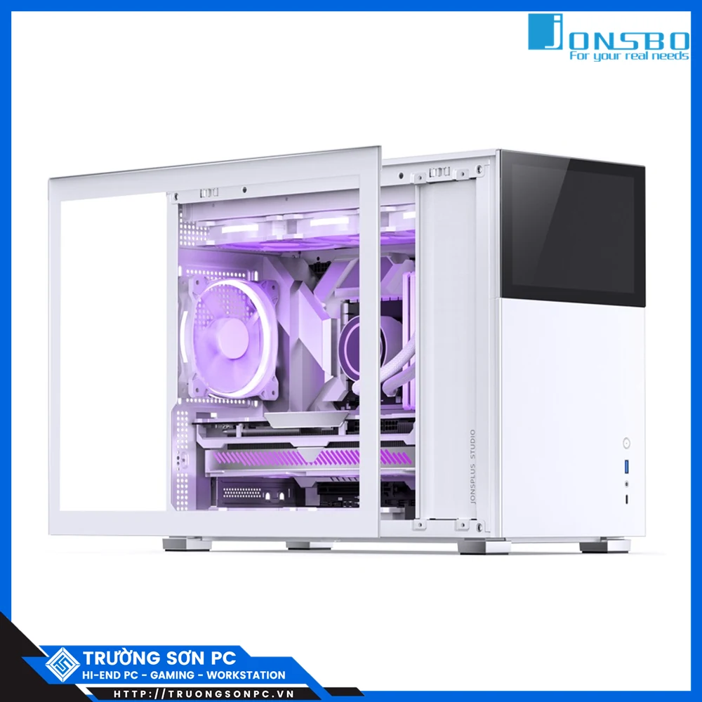 Vỏ Case PC Jonsbo D31 STD White - M-ATX - Trắng - NEW