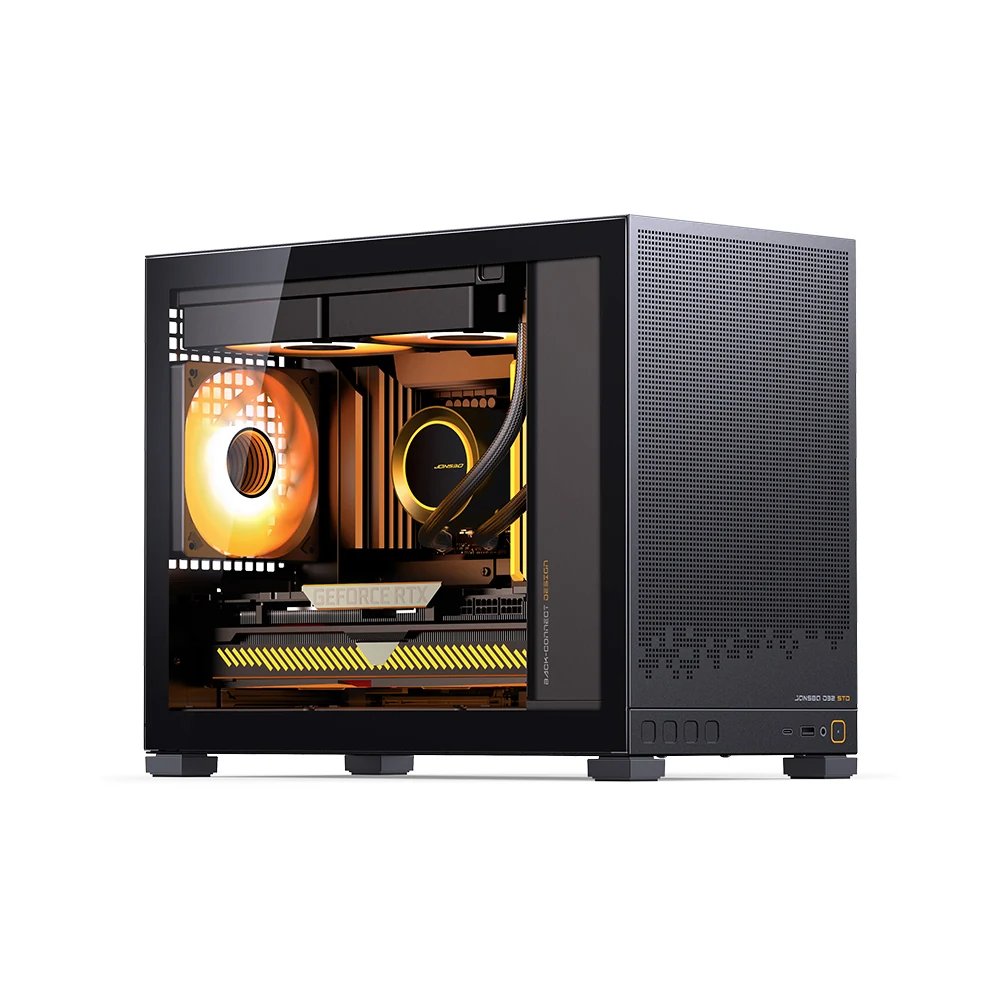 Vỏ Case PC Jonsbo D32 STD MESH Black - M-ATX - Đen - NEW