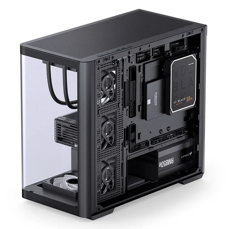 Vỏ Case PC Jonsbo D33 Black - M-ATX - Đen - NEW