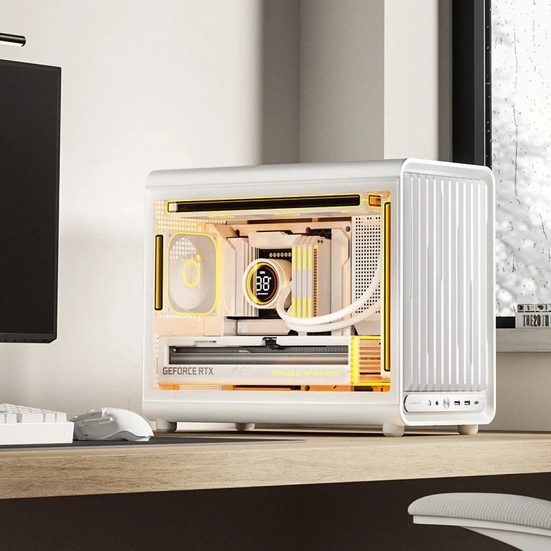 Vỏ Case PC Jonsbo D33 White - M-ATX - Trắng - NEW