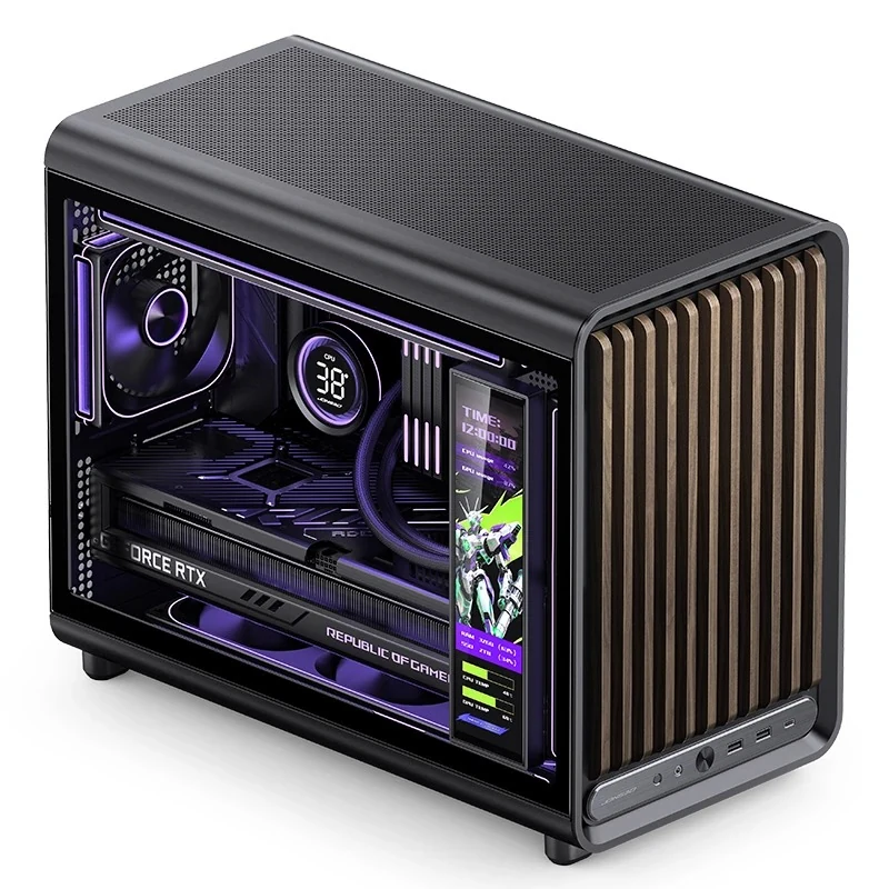 Vỏ Case PC Jonsbo D33 WOOD Black - M-ATX - Đen - NEW