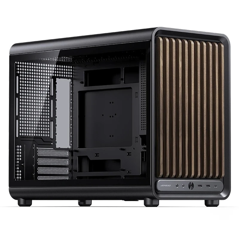 Vỏ Case PC Jonsbo D33 WOOD Black - M-ATX - Đen - NEW