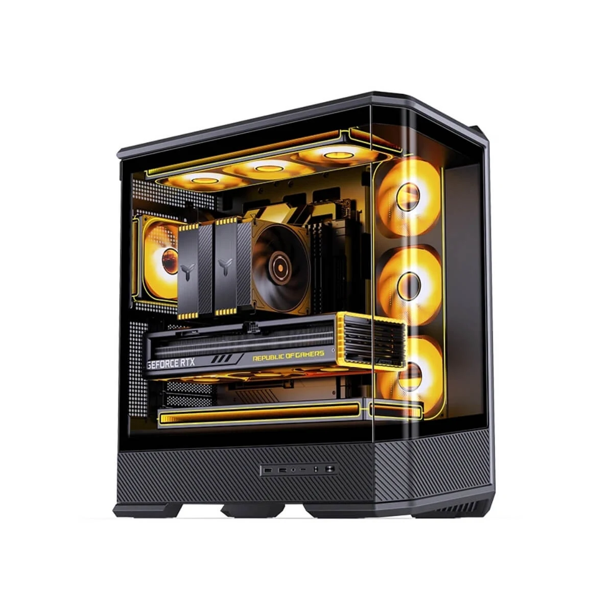 Vỏ Case PC Jonsbo D40 Black - ATX - Đen - NEW
