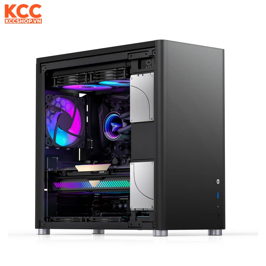 Vỏ Case PC Jonsbo D40 Black - ATX - Đen - NEW