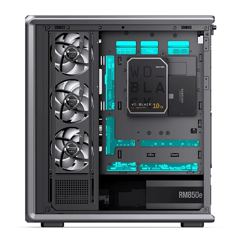 Vỏ Case PC Jonsbo D401 Black - ATX - Đen - NEW