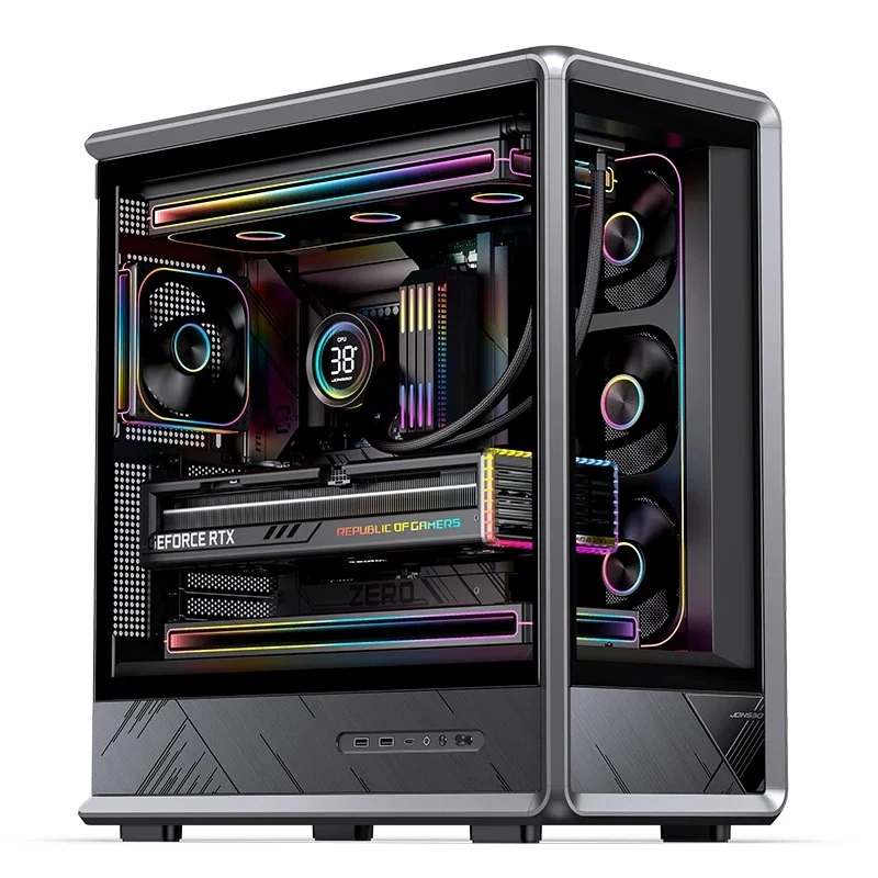 Vỏ Case PC Jonsbo D401 Black - ATX - Đen - NEW