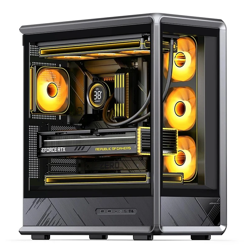 Vỏ Case PC Jonsbo D401 Black - ATX - Đen - NEW