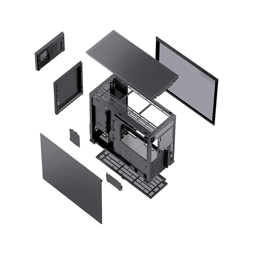 Vỏ Case PC Jonsbo D41 MESH Screen Black - ATX - Đen - NEW