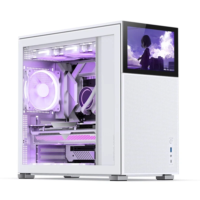 Vỏ Case PC Jonsbo D41 MESH Screen White - ATX - Trắng - NEW